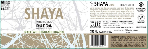 Bodegas Shaya Shaya Habis