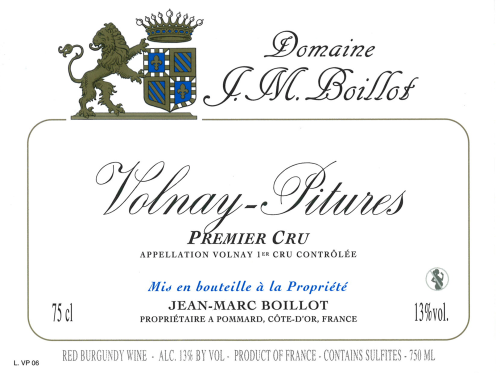 Jean-Marc Boillot Volnay, Pitures, 1er Cru