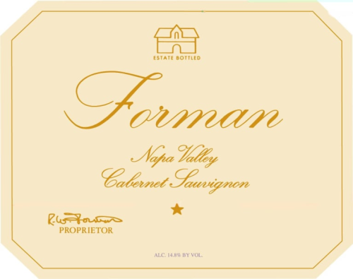 Forman Vineyard Cabernet Sauvignon, Howell Mountain