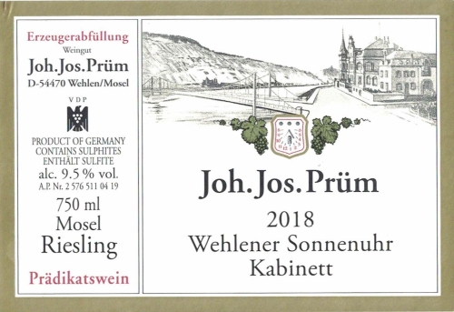 Joh. Jos. Prum Riesling Kabinett, Wehlener Sonnenuhr