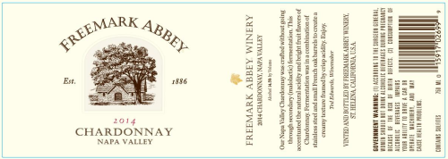 Freemark Abbey Chardonnay, Napa Valley