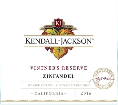 Kendall-Jackson Zinfandel, Vintner's Reserve, North Coast