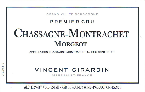 Vincent Girardin Chassagne-Montrachet Morgeot Rouge, 1er Cru