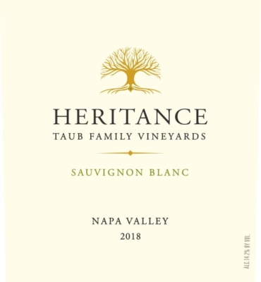 Taub Family Vineyards Sauvignon Blanc, Heritance, Napa Valley