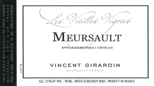 Vincent Girardin Meursault Vieilles Vignes