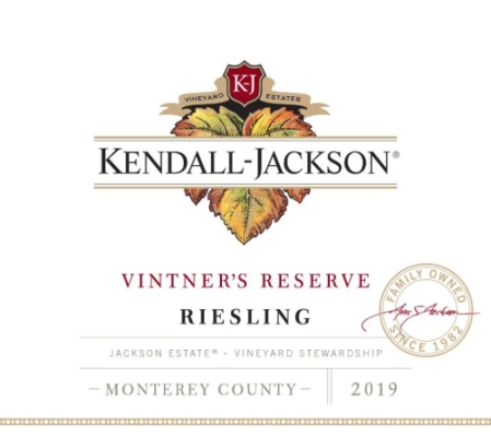 Kendall-Jackson Riesling, Vintner's Reserve, Monterey