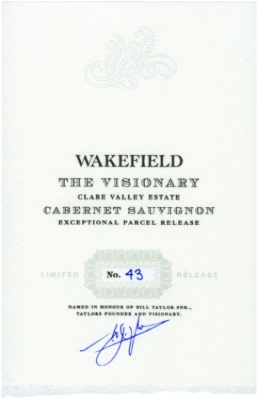 Wakefield Cabernet Sauvignon, The Visionary