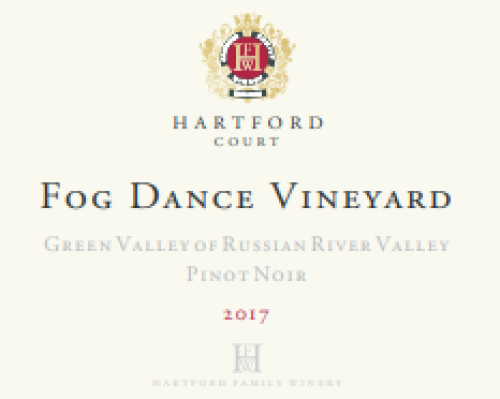 Hartford Court Pinot Noir, Fog Dance Vineyard, Green Valley