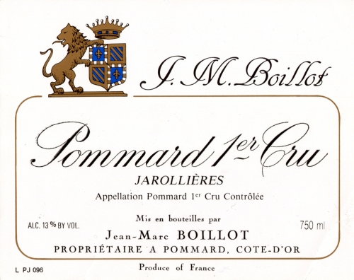 Jean-Marc Boillot Pommard Jarollieres, 1er Cru