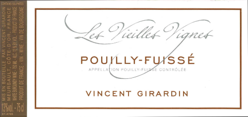 Vincent Girardin Maconnais Pouilly-Fuisse Vielles Vignes