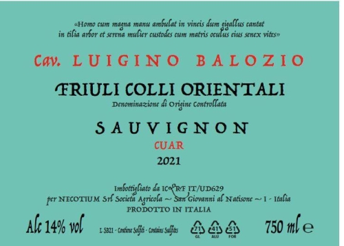 Luigino Balozio Sauvignon Blanc