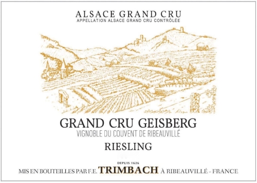 Trimbach Riesling Geisberg, Vignoble du Couvent de Ribeauville, Grand Cru