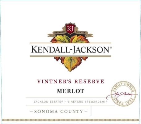 Kendall-Jackson Merlot, Vintner's Reserve, Sonoma County