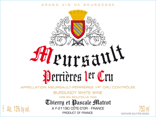 Thierry Et Pascale Matrot Meursault Perrieres