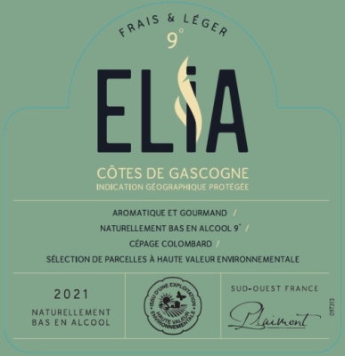 Plaimont ELIA Colombard Cotes de Gascogne IGP