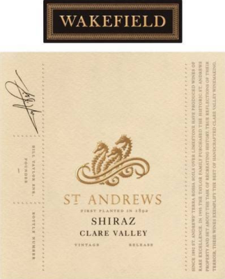 Wakefield Shiraz, St. Andrews, Clare Valley