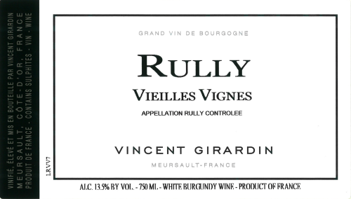 Vincent Girardin Rully Vieilles Vignes