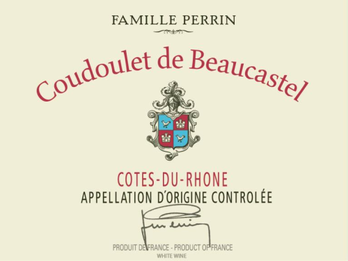 Chateau De Beaucastel Cotes du Rhone Coudoulet Rouge