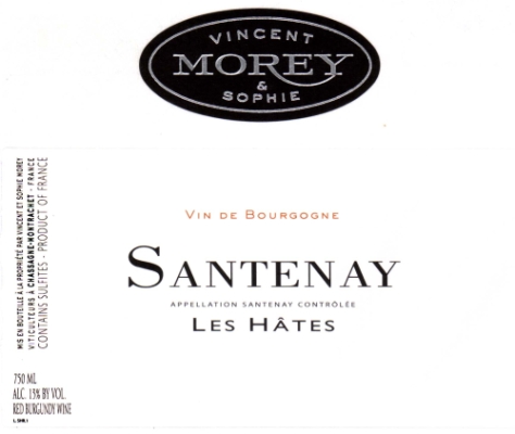 Vincent & Sophie Morey Santenay Les Hates