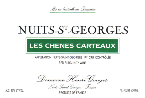 Domaine Henri Gouges Nuits-St-Georges Les Chenes Carteaux, 1er Cru