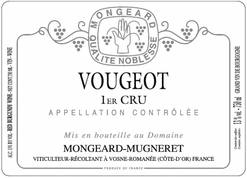 Domaine Mongeard-Mugneret Vougeot, 1er Cru